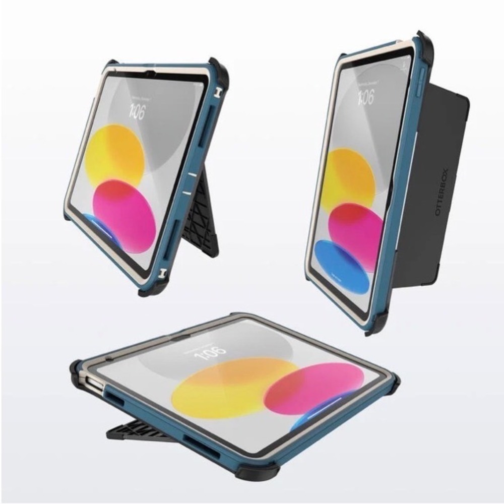 OtterBox‎ Defender Series Case for iPad 10th Gen Blue Rugged Protective Cover